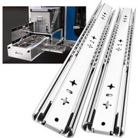 Schwerlast-Schubladenschienen, Tragkraft bis 120 kg, ohne Schloss, Auszug 700 mm, 1 Paar (2 Stück) von BEIJIYI