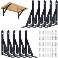 Set mit 10 Wandregalhalterungen, 95 x 150 mm Wandregalhalterung, schwimmende Halterung Set mit 10 Wandregalhalterungen, 95 x 150 mm Wandregalhalterung, schwimmende Halterung von BEIJIYI