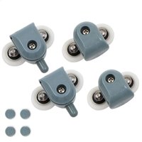 Set mit 4 doppelten Duschtürrollen – 25 mm – für Duschtür – lange Lebensdauer – Glastürenstärke ca. 3–6 mm npterbl Set mit 4 doppelten Duschtürrollen – 25 mm – für Duschtür – lange Lebensdauer – Glastürenstärke ca. 3–6 mm npterbl von BEIJIYI