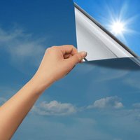 Sichtschutzfolie für Fenster, selbstklebend, Einweg-Spiegeleffekt für Glas, hitzebeständiges Spiegelpapier, Einweg-Verdunkelungsspiegelfolie, von BEIJIYI