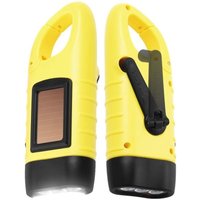 Solar-Taschenlampe, 2er-Pack, Solar-LED-Taschenlampe und Handkurbel, wiederaufladbare Taschenlampe, Outdoor-Aktivitäten, Notfalllampe von BEIJIYI