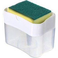 Spülmittelspender – 2-in-1 Spülmittelspender für die Küche – Spülmittelspender, Arbeitsplatten-Organizer für Küchenspüle (weiß) von BEIJIYI