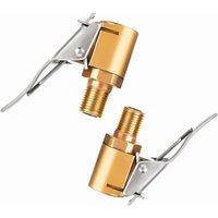 Stück Autoreifenventiladapter, 8 mm Messingdüsenpumpen-Inflatorventilclip-Klemmanschlussadapter für Auto- oder LKW-Reifen Stück Autoreifenventiladapter, 8 mm Messingdüsenpumpen-Inflatorventilclip-Klemmanschlussadapter für Auto- oder LKW-Reifen von BEIJIYI