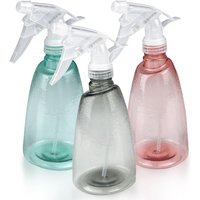 Stück Leere Sprühflasche 500 ml, Nachfüllbare Kunststoff-Trigger-Sprühflasche, 2 Sprühmodi Transparente Sprühflaschen, für Reinigung, Pflanzen, von BEIJIYI