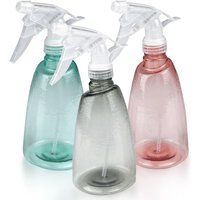 Stück Leere Sprühflasche 500 ml, Nachfüllbare Kunststoff-Trigger-Sprühflasche, 2 Sprühmodi Transparente Sprühflaschen, für Reinigung, Pflanzen, von BEIJIYI