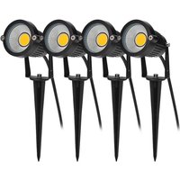 Stück Outdoor-Erdspießbeleuchtung COB 5W 220V IP65 Wasserdichter LED-Strahler Einstellbarer Flutlicht-Gartenlampe Beleuchtung für Wege Pflanzen von BEIJIYI