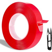 Transparentes doppelseitiges Klebeband/hitzebeständiges, strapazierfähiges doppelseitiges Acrylband/verdeckte Befestigung (1,0 mm dick, 20 mm x 5 m) von BEIJIYI