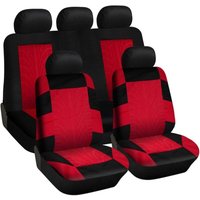 Universal Autositzbezüge Autositzschutzbezug - Vorder- und Rücksitzbezug-Set Schwarz Rot Universal Autositzbezüge Autositzschutzbezug - Vorder- und Rücksitzbezug-Set Schwarz Rot von BEIJIYI