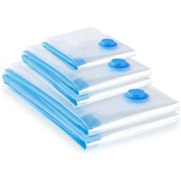 Vakuumbeutel für Kleidung, 5er-Pack (2L 80x60 + 2M 70x50 + 1S 60x40) Wiederverwendbarer Vakuum-Aufbewahrungsbeutel, Vakuum-Aufbewahrungshülle für von BEIJIYI
