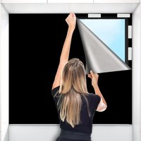 Verdunkelungsrollo ohne Bohren, 100 % Verdunkelungsmaterial, Fensterrollo, 300 x 145 cm, tragbar, Thermo-Verdunkelungsvorhänge für Schlafzimmer, von BEIJIYI