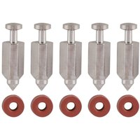 Vergaser-Reparaturnadel, 5-teiliges Reparaturset für Vergasernadelsitzdichtungen für Briggs & Stratton 398188 Rasenmäherzubehör Vergasernadel von BEIJIYI