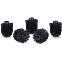 WC-Bürstenkopf 5er-Set, Bulk-Toilettenbürsten 9,5 mm Draht, Ersatzbürstenkopf ø 7 x 9 cm, Schwarz von BEIJIYI
