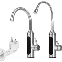 Beijiyi - Warmwasserhahn mit Durchlauferhitzer, Durchlauferhitzer mit LED-Digitalanzeige, Heizarmatur mit einstellbarer Richtung, 1er-Set von BEIJIYI