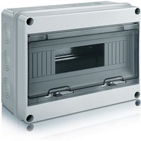 Wasserdichter Außenverteilerkasten, IP65 Aufputz-Verteilerkasten 12 Module mit Klemmen, ABS-Kunststoffoberfläche für den Außenbereich (12 MODULE) von BEIJIYI