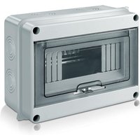 Wasserdichter Außenverteilerkasten, IP65 Aufputz-Verteilerkasten 8 Module mit Klemmen, ABS-Kunststoffoberfläche für den Außenbereich (8 MODULE) von BEIJIYI