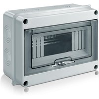 Wasserdichter Außenverteilerkasten, IP65 Aufputz-Verteilerkasten 8 Module mit Klemmen, ABS-Kunststoffoberfläche für den Außenbereich (8 MODULE) von BEIJIYI