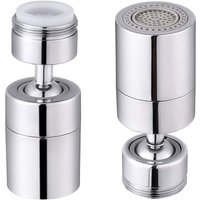 Wasserhahnbelüfter, 360° drehbar, 2 Modi, verstellbar, Badezimmer- und Küchenarmatur-Zubehör – 24 mm Außengewinde von BEIJIYI