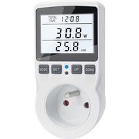 Wattmeter Steckdosen-Energiemessgerät, Stromverbrauch mit 11 Modi, hintergrundbeleuchtetes LCD-Display, Strom-Energiemessgerät zum Energiesparen, Wattmeter Steckdosen-Energiemessgerät, Stromverbrauch mit 11 Modi, hintergrundbeleuchtetes LCD-Display, Strom-Energiemessgerät zum Energiesparen, von BEIJIYI