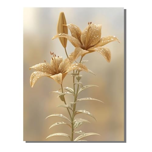 BEIJUYHU 5D DIY Diamond Painting Set Blume Diamant Painting Kinder, Lilie Full Drill Bastelset für Erwachsene, Diamant Kunst Bilder Mosaic Stickerei für Home Wand Dekor 40x50cm BJHF406 BEIJUYHU 5D DIY Diamond Painting Set Blume Diamant Painting Kinder, Lilie Full Drill Bastelset für Erwachsene, Diamant Kunst Bilder Mosaic Stickerei für Home Wand Dekor 40x50cm BJHF406 von BEIJUYHU