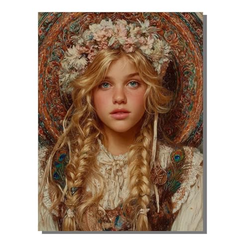 BEIJUYHU 5D DIY Diamond Painting Set Porträts Diamant Painting Kinder, Frau Full Drill Bastelset für Erwachsene, Diamant Kunst Bilder Mosaic Stickerei für Home Wand Dekor 30x40 cm BJHF436 BEIJUYHU 5D DIY Diamond Painting Set Porträts Diamant Painting Kinder, Frau Full Drill Bastelset für Erwachsene, Diamant Kunst Bilder Mosaic Stickerei für Home Wand Dekor 30x40 cm BJHF436 von BEIJUYHU