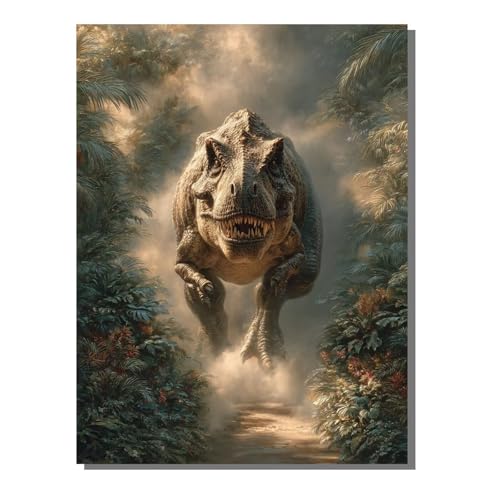 BEIJUYHU 5D DIY Diamond Painting Set Tier Diamant Painting Kinder, Dinosaurier Full Drill Bastelset für Erwachsene, Diamant Kunst Bilder Mosaic Stickerei für Home Wand Dekor 80x100 cm BJHF156 BEIJUYHU 5D DIY Diamond Painting Set Tier Diamant Painting Kinder, Dinosaurier Full Drill Bastelset für Erwachsene, Diamant Kunst Bilder Mosaic Stickerei für Home Wand Dekor 80x100 cm BJHF156 von BEIJUYHU