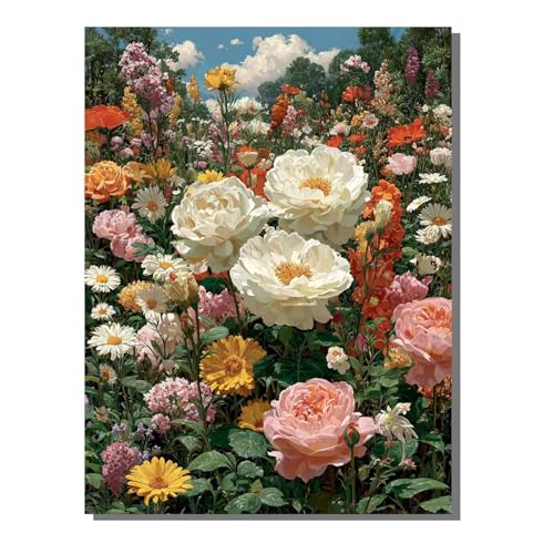 BEIJUYHU 5D Diamant Painting Kit Pflanze Diamond Painting Kinder DIY Set, Blume Full Drill Bastelset für Erwachsene, Diamant Kunst Bilder Mosaic Stickerei für Home Wand Dekor 50 x 70 cm BJHF178 von BEIJUYHU