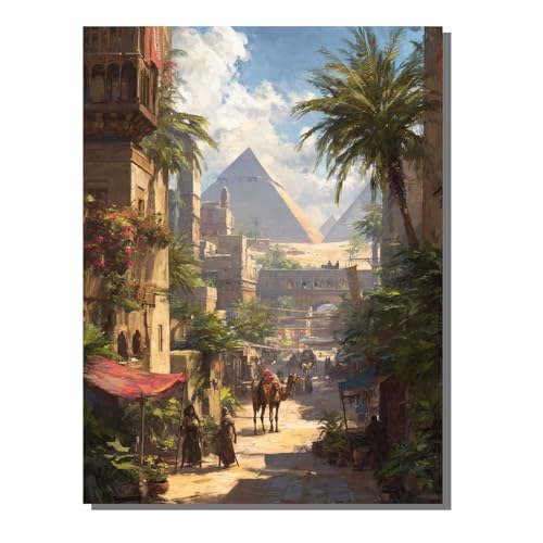BEIJUYHU Ägypten 5D Diamond Painting Erwachsene Pyramide Full Drill Diamant Painting Kinder Bilder, DIY Mosaic Bastelset für Erwachsene, Diamant Malerei Stickerei Groß für Home Decor 60x80 cm BJHF129 BEIJUYHU Ägypten 5D Diamond Painting Erwachsene Pyramide Full Drill Diamant Painting Kinder Bilder, DIY Mosaic Bastelset für Erwachsene, Diamant Malerei Stickerei Groß für Home Decor 60x80 cm BJHF129 von BEIJUYHU