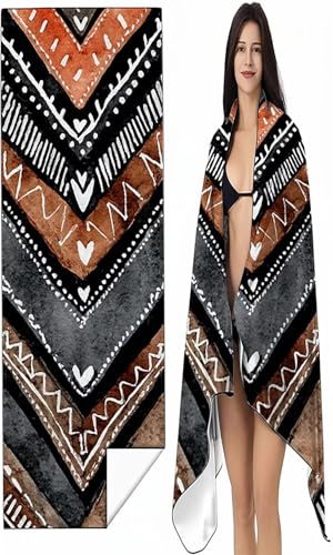 BEIJUYHU Mikrofaser Strandtuch 70 x 140cm Schwarz Stranddecke Intimer Druckknopf, Saugfähig Sandfreies Schnell Trocknendes, Weiches Linie Strandtuch XXL für Strand Reise Schwimmen mit Tasche SYX5 9-A BEIJUYHU Mikrofaser Strandtuch 70 x 140cm Schwarz Stranddecke Intimer Druckknopf, Saugfähig Sandfreies Schnell Trocknendes, Weiches Linie Strandtuch XXL für Strand Reise Schwimmen mit Tasche SYX5 9-A von BEIJUYHU