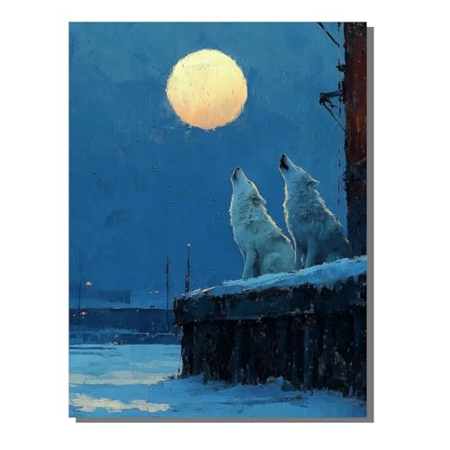 BEIJUYHU Tier 5D Diamond Painting Erwachsene Wolf Full Drill Diamant Painting Kinder Bilder, DIY Mosaic Bastelset für Erwachsene, Diamant Malerei Stickerei Groß für Home Decor 50 x 70 cm BJHF389 BEIJUYHU Tier 5D Diamond Painting Erwachsene Wolf Full Drill Diamant Painting Kinder Bilder, DIY Mosaic Bastelset für Erwachsene, Diamant Malerei Stickerei Groß für Home Decor 50 x 70 cm BJHF389 von BEIJUYHU