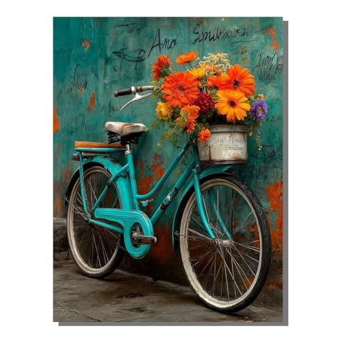 Blume Diamond Painting Erwachsene Groß XXL Fahrrad 5D Full Drill Diamant Painting Bilder, DIY Mosaic Bastelset für Kinder und Erwachsene, Diamant Malerei Stickerei Home Decor 80x100 cm BJHF177 Blume Diamond Painting Erwachsene Groß XXL Fahrrad 5D Full Drill Diamant Painting Bilder, DIY Mosaic Bastelset für Kinder und Erwachsene, Diamant Malerei Stickerei Home Decor 80x100 cm BJHF177 von BEIJUYHU