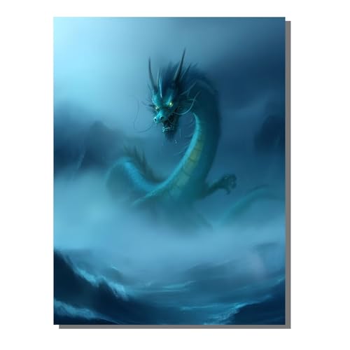 Diamond Painting Set Tier Diamant Painting Bilder Erwachsene Groß DlY Art Kinder Full Drill Diamond Malerei Drachen 5D Diamant Kunst Malerei Stickerei Mosaic Bastelset Home Decor 30x40 cm BJHF991 von BEIJUYHU