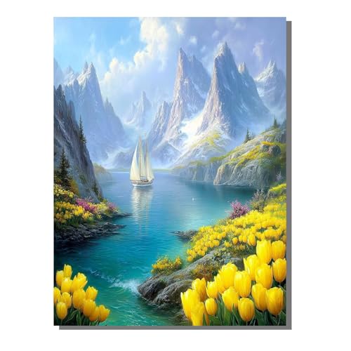 Landschaft Diamond Painting Erwachsene Groß XXL Berg 5D Full Drill Diamant Painting Bilder, DIY Mosaic Bastelset für Kinder und Erwachsene, Diamant Malerei Stickerei Home Decor 40x50cm BJHF137 Landschaft Diamond Painting Erwachsene Groß XXL Berg 5D Full Drill Diamant Painting Bilder, DIY Mosaic Bastelset für Kinder und Erwachsene, Diamant Malerei Stickerei Home Decor 40x50cm BJHF137 von BEIJUYHU