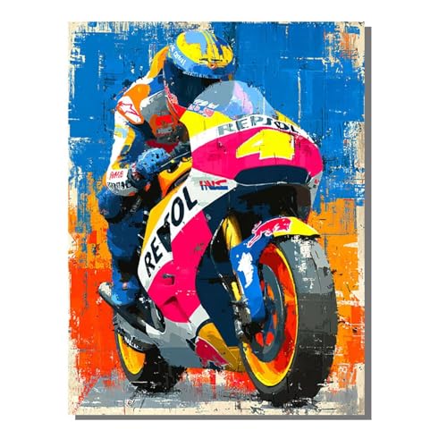 Motorrad Diamond Painting Kit Groß XXL 30x40 cm, 5D DlY Rennen Diamant Painting Bilder Kinder Full drill Daiments Malerei Erwachsene, Diamond Art Mosaic Stickerei Bastelset Geschenk Wand Dekor BJHF162 Motorrad Diamond Painting Kit Groß XXL 30x40 cm, 5D DlY Rennen Diamant Painting Bilder Kinder Full drill Daiments Malerei Erwachsene, Diamond Art Mosaic Stickerei Bastelset Geschenk Wand Dekor BJHF162 von BEIJUYHU
