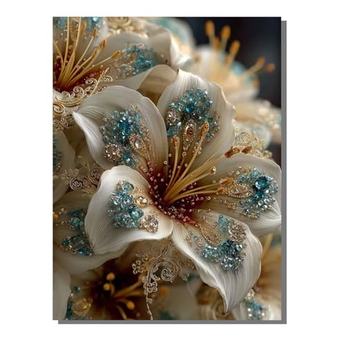 Pflanze Diamond Painting Erwachsene Groß XXL Blume 5D Full Drill Diamant Painting Bilder, DIY Mosaic Bastelset für Kinder und Erwachsene, Diamant Malerei Stickerei Home Decor 60x80 cm BJHF407 Pflanze Diamond Painting Erwachsene Groß XXL Blume 5D Full Drill Diamant Painting Bilder, DIY Mosaic Bastelset für Kinder und Erwachsene, Diamant Malerei Stickerei Home Decor 60x80 cm BJHF407 von BEIJUYHU