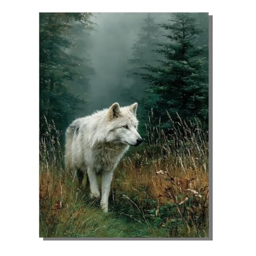 Tier Diamond Painting Kit Groß XXL 80x100 cm, 5D DlY Wolf Diamant Painting Bilder Kinder Full drill Daiments Malerei Erwachsene, Diamond Art Mosaic Stickerei Bastelset Geschenk Wand Dekor BJHF402 Tier Diamond Painting Kit Groß XXL 80x100 cm, 5D DlY Wolf Diamant Painting Bilder Kinder Full drill Daiments Malerei Erwachsene, Diamond Art Mosaic Stickerei Bastelset Geschenk Wand Dekor BJHF402 von BEIJUYHU