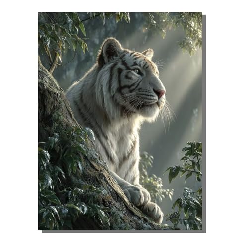Tiger Diamond Painting Kit Groß XXL 50 x 70 cm, 5D DlY Tier Diamant Painting Bilder Kinder Full drill Daiments Malerei Erwachsene, Diamond Art Mosaic Stickerei Bastelset Geschenk Wand Dekor BJHF192 Tiger Diamond Painting Kit Groß XXL 50 x 70 cm, 5D DlY Tier Diamant Painting Bilder Kinder Full drill Daiments Malerei Erwachsene, Diamond Art Mosaic Stickerei Bastelset Geschenk Wand Dekor BJHF192 von BEIJUYHU
