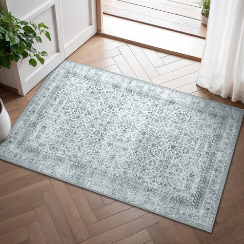BEIMO Boho Teppich Wohnzimmer Schlafzimmer Vintage Waschbare Kurzflor rutschfest Teppiche für Küche 60X180CM von BEIMO