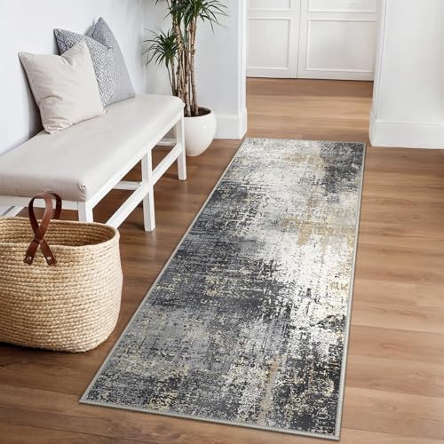 BEIMO Waschbarer Teppich Wohnzimmer, Abstrakt Design Teppich Schlafzimmer Kurzflor, Groß Teppiche rutschfest Weiche für Badezimmer Esszimmer Flur von BEIMO