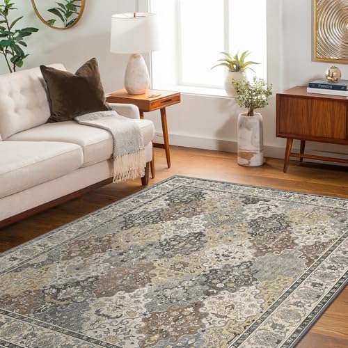 BEIMO Waschbarer Rutschfester Teppich 160x230 cm, Vintage Boho Stil, Leichte und Farbechte Matte, Strapazierfähig für Flur, Eingangsbereich, Wohnzimmer und Stark Beanspruchte Bereiche BEIMO Waschbarer Rutschfester Teppich 160x230 cm, Vintage Boho Stil, Leichte und Farbechte Matte, Strapazierfähig für Flur, Eingangsbereich, Wohnzimmer und Stark Beanspruchte Bereiche von BEIMO