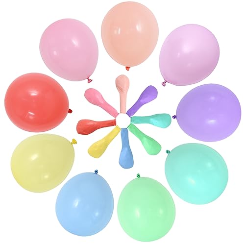 100 Stück 10 Zoll Bunt Latex Luftballons, Mehrfarbig Luftballon Helium, Hochzeit Luftballons, Farbige Ballons für Party Dekoration Abschluss Geburtstag Hochzeit Engagement Baby Dusche von BEISHIDA