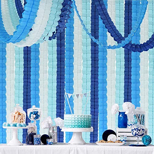 Papiergirlande mit vierblättrigem Kleeblatt, Blau Papiergirlande mit vierblättrigem Kleeblatt, Blau von BEISHIDA