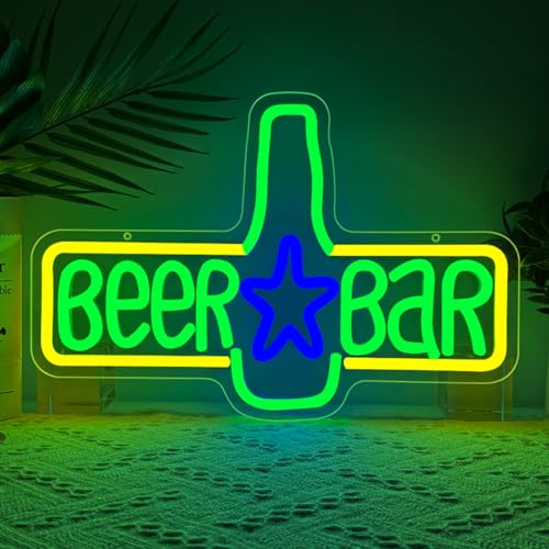 Beer Bar Neon Schild für Wand Dekor Bier Led Schild Neon Licht Leuchtreklame für Bar Kneipe Club Pub Nachtclub Home Hotel Pub Männerhöhle Party Decor Geschenke Beer Bar Neon Schild für Wand Dekor Bier Led Schild Neon Licht Leuchtreklame für Bar Kneipe Club Pub Nachtclub Home Hotel Pub Männerhöhle Party Decor Geschenke von BEISKAFNVSZ
