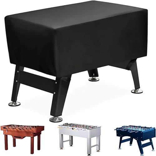 BEJAGWUS Kickertisch Abdeckung,Oxford Schutzhülle mit Kordelzug & Schnallen für Tischkicker Erwachsene Tischfussball,Staubdicht Wasserdicht Wetterfest UV-Anti - 147x132x76 cm von BEJAGWUS