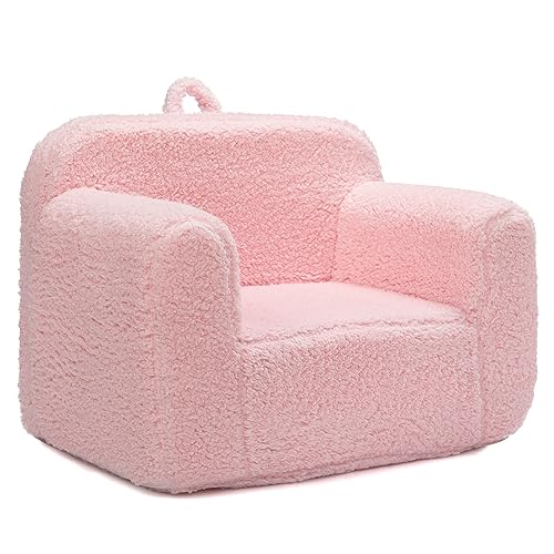 BEJOY Kindersofa - Ultra-Weicher Schaumstoff Gefüllter Kindersessel, Kuscheliger Sherpa Lesecouch für Mädchen und Jungen - Rosa BEJOY Kindersofa - Ultra-Weicher Schaumstoff Gefüllter Kindersessel, Kuscheliger Sherpa Lesecouch für Mädchen und Jungen - Rosa von BEJOY
