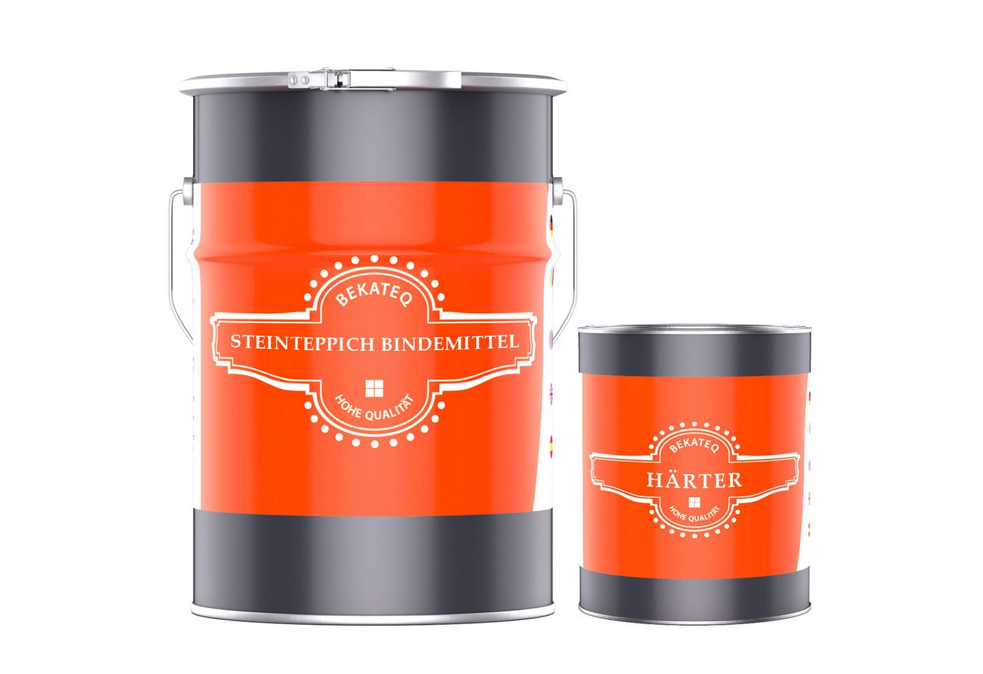 BEKATEQ 2-Komponentenkleber BK-610EP 2K EP Steinteppich Bindemittel, (Epoxidharz + Härter), Kleber Epoxykleber Buntsteinputz Glasteppich von BEKATEQ