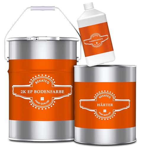 BEKATEQ 2K Epoxidharz Hellelfenbein 20KG I Bodenbeschichtung UV-optimiert, Selbstentlüftend, Geruchsarm, Betonfarbe für außen & innen I Bodenfarbe für Garagen-, Werkstatt- & Industrieboden BE-702 BEKATEQ 2K Epoxidharz Hellelfenbein 20KG I Bodenbeschichtung UV-optimiert, Selbstentlüftend, Geruchsarm, Betonfarbe für außen & innen I Bodenfarbe für Garagen-, Werkstatt- & Industrieboden BE-702 von BEKATEQ