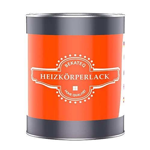 Heizkörperlack Beige 1l seidenglänzend - hitzebständiger Heizungslack, Metallschutzlack, Heizkörperfarbe hochdeckend, geruchsarm, lösemittelfrei - BEKATEQ BE-903 von BEKATEQ