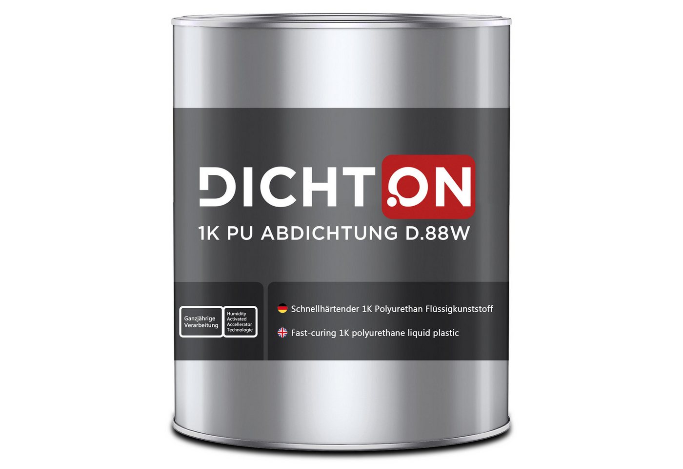 BEKATEQ Dichtstoff DICHTON D.88W 1K PU Abdichtung außen, Flüssigkunststoff auf Polyurethan-Basis, Schnelle & sichere Verarbeitung, Vielseitig einsetzbar, Extrem widerstandsfähig, Optisch & technisch flexibel, Effizient & nachhaltig, (DICHTON D.88W, 1-tlg., neueste Generation,schnellhärtend,blasenfrei, ganzjährige Verarbeitung) von BEKATEQ