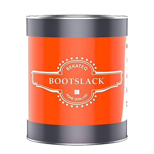 Bootslack Yachtlack in seidenmatt Farblos 1L Holzlack, Schiffslack - auch geeignet für Parkettboden, Treppen, Fenster, Holzmöbel - UV- und Wetterfest, Wasserfest - BEKATEQ LS-100 von BEKATEQ