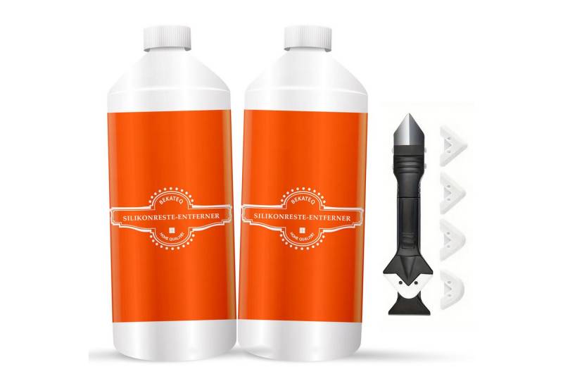 BEKATEQ LS-575 Silikonreste-Entferner Allzweckreiniger (Set beinhaltet 1x Entferner (250 ml) und 1x Fugenwerkzeug, [- Silikonentferner, Silikonfugen Reiniger Silikon Wachs Dichtstoff für Keramik, Glas, Metall) von BEKATEQ